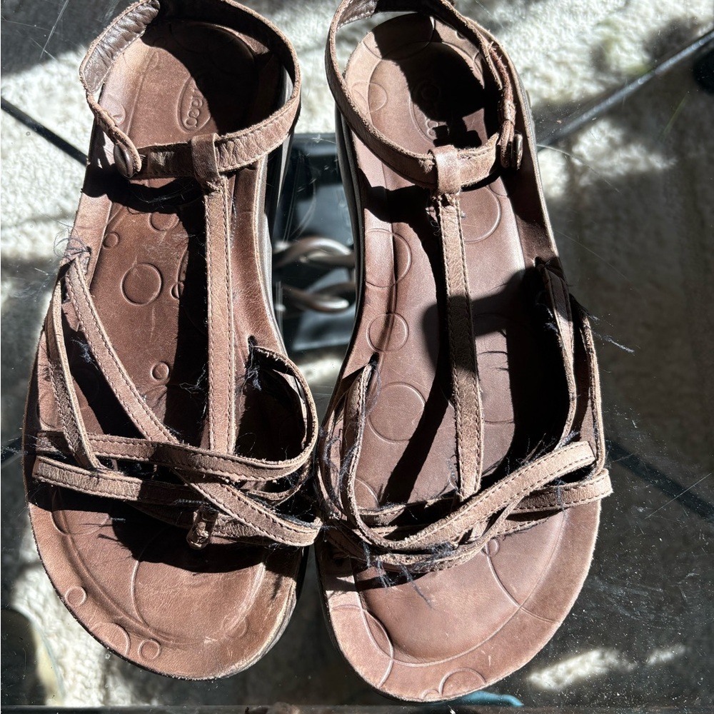 Chaco Brown Strappy Sandals